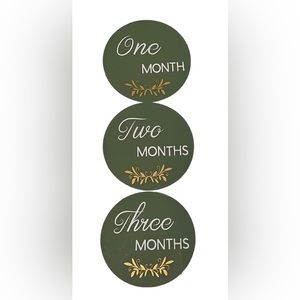 Birth announcement acrylic circles
